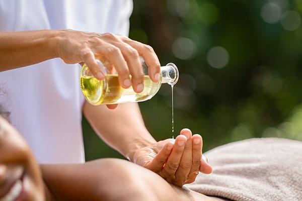 CBD Oil Massage